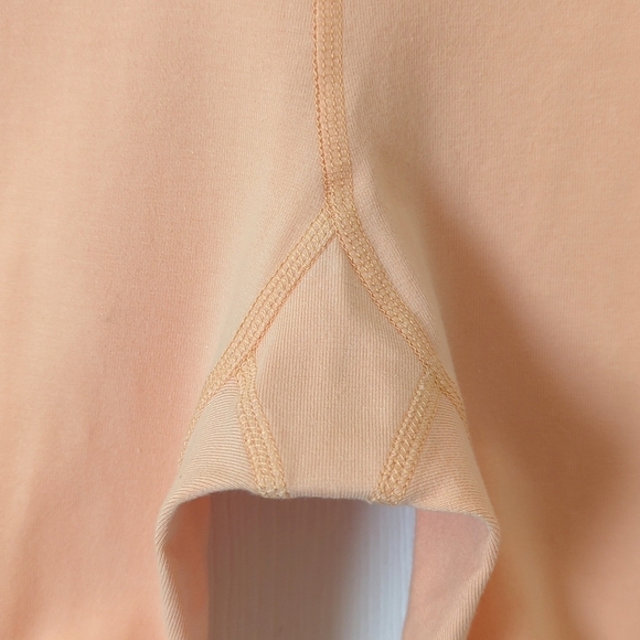 Champion Everyday Classic Cotton High Waisted Soft Bike Shorts Peach Orange M - Picture 7 of 11